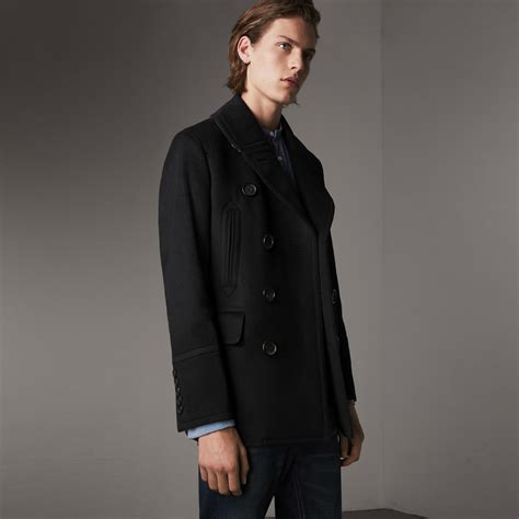 burberry pea coat sale|Burberry wool cashmere pea coat.